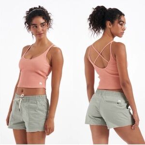NWT Rib Crop Top in Light Cinnamon
